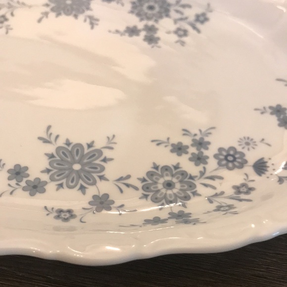 Seltmann Weiden Bavarian Blue porcelain Christina 12” serving platter Guc - Picture 2 of 9